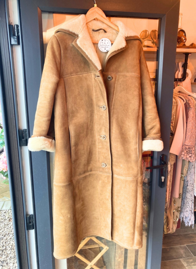 Vintage Sherpa Longline Sheepskin Coat
