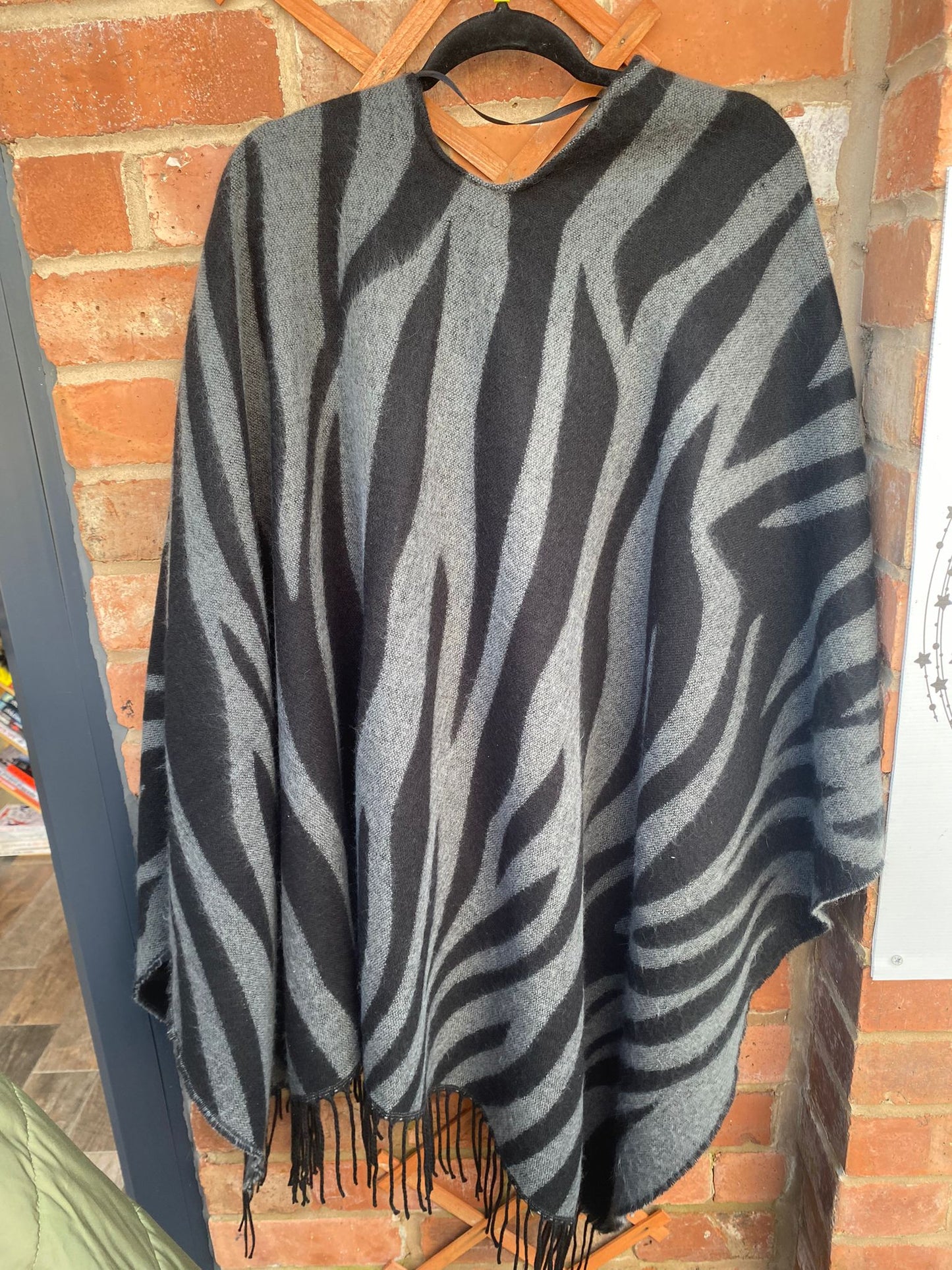Very Zebra Poncho - New Item