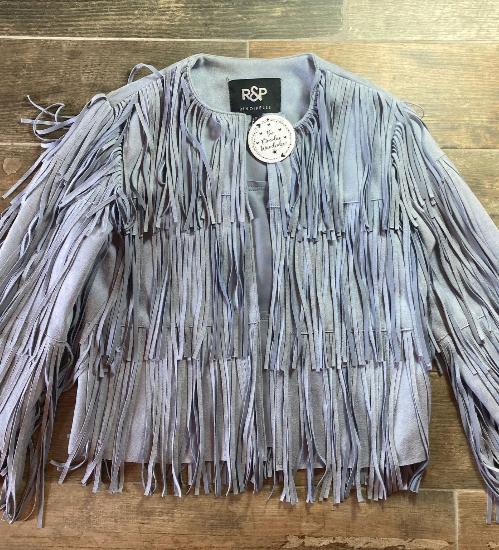 Rino & Pelle Fringe Faux Suedette Jacket