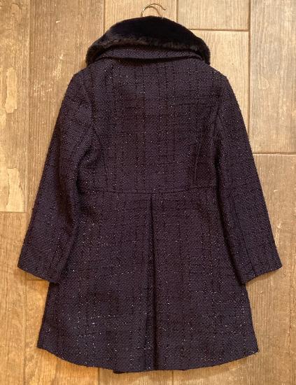 John Rocha Girls Coat with Faux Fur Collar