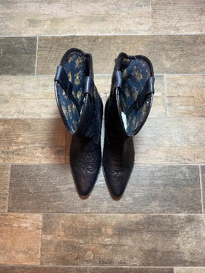 Spanish Leather Western Cowboys Mens Boots - Size 10