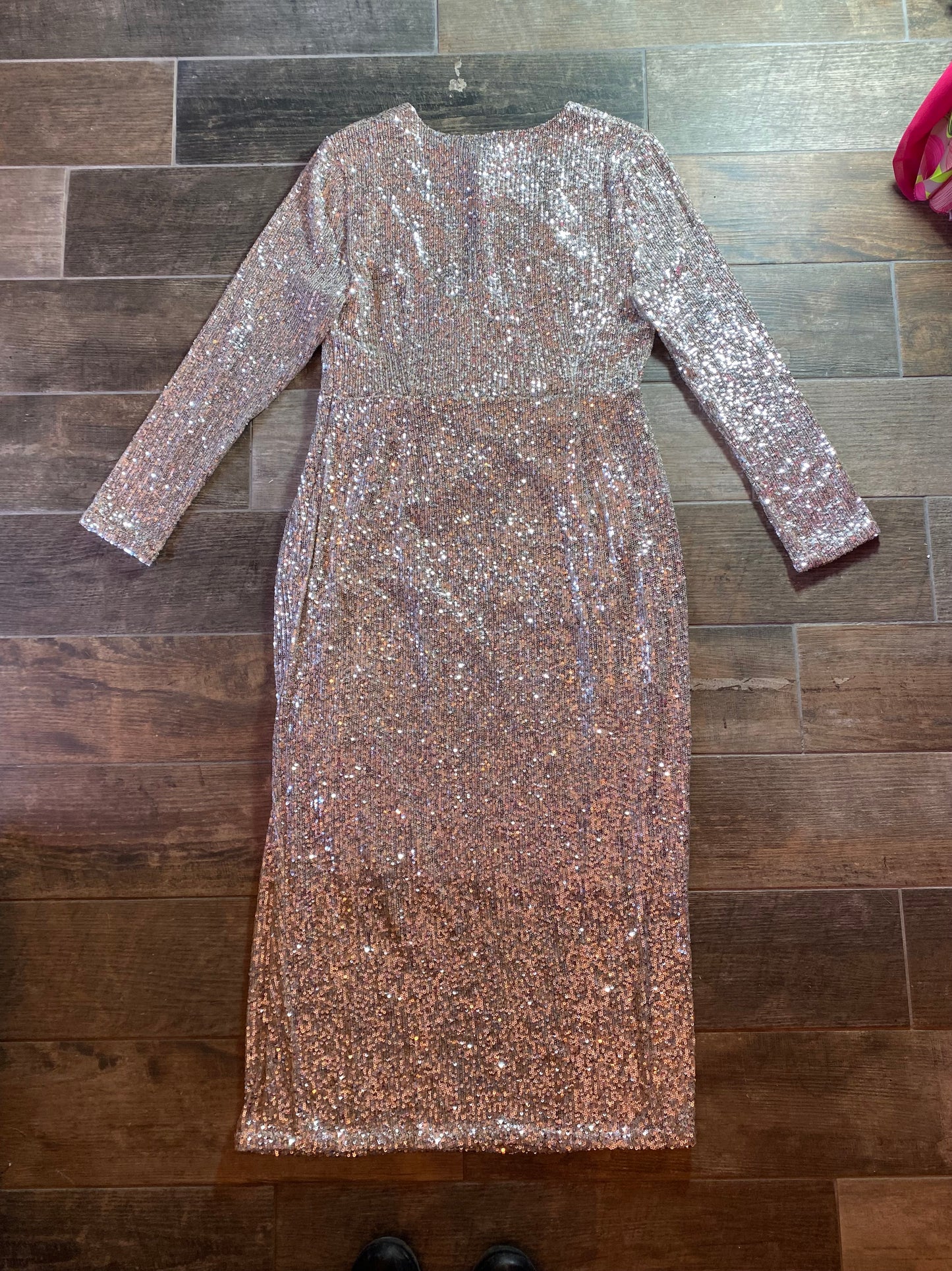 John Lewis Sequin Longline Dress - New Item