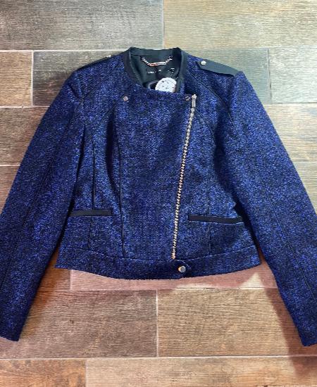 Karen Millen Tweed Blue/Black Jacket