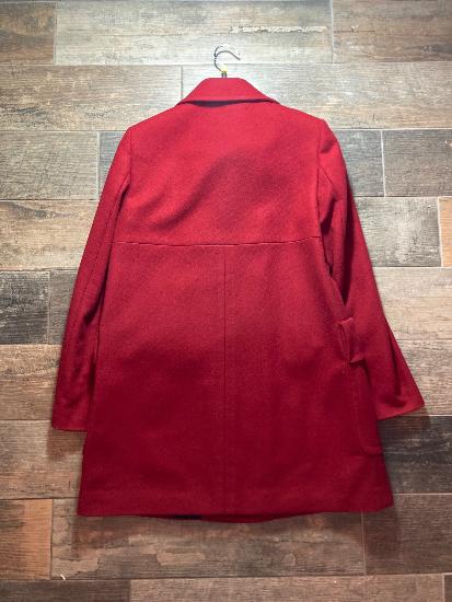 Whistles Red Wool Blend Longline Coat