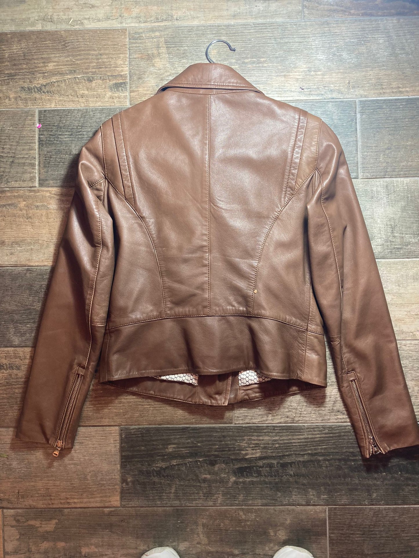 Massimo Dutti Women's Leather Jacket