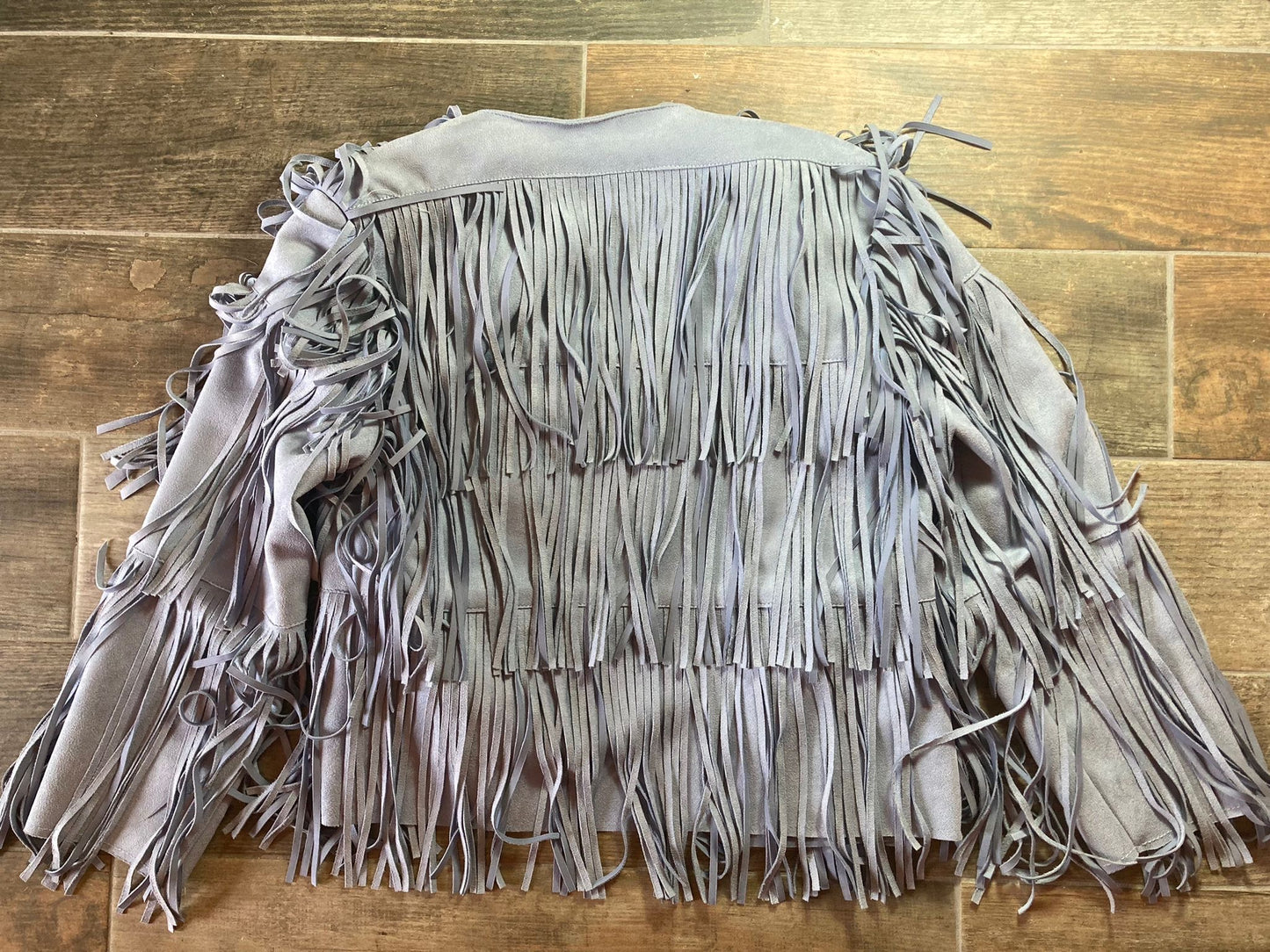 Rino & Pelle Fringe Faux Suedette Jacket