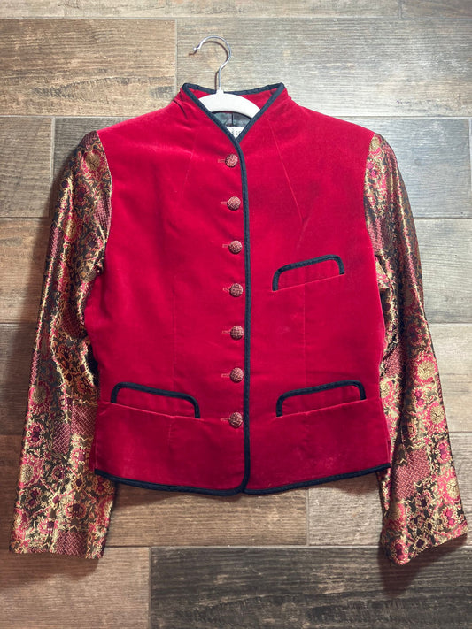 Joseph French Red Velvet Jacket