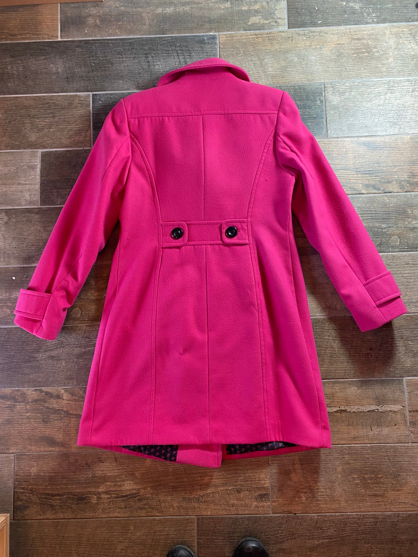M&S Double Breasted Hot Pink Coat