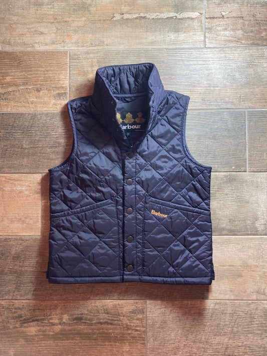 Barbour Boys Navy Gilet 6 -7 Years Old