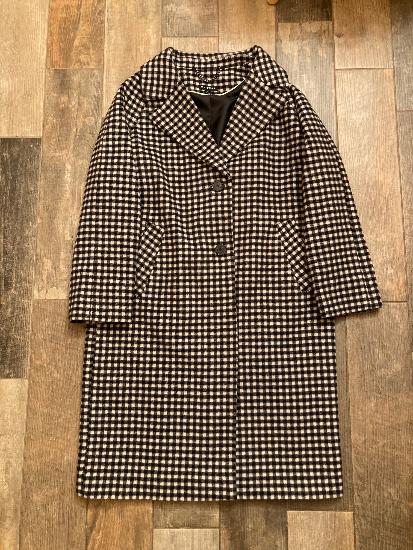 Whistles Gingham Check Wool Longline Coat